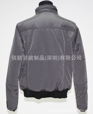 【真牛皮拼接多口袋保暖棉衣外貿(mào)服裝工廠生產(chǎn)批發(fā)供應(yīng)來樣訂做116】?jī)r(jià)格,廠家,圖片,服裝加工,佰順羽絨制品(深圳)-